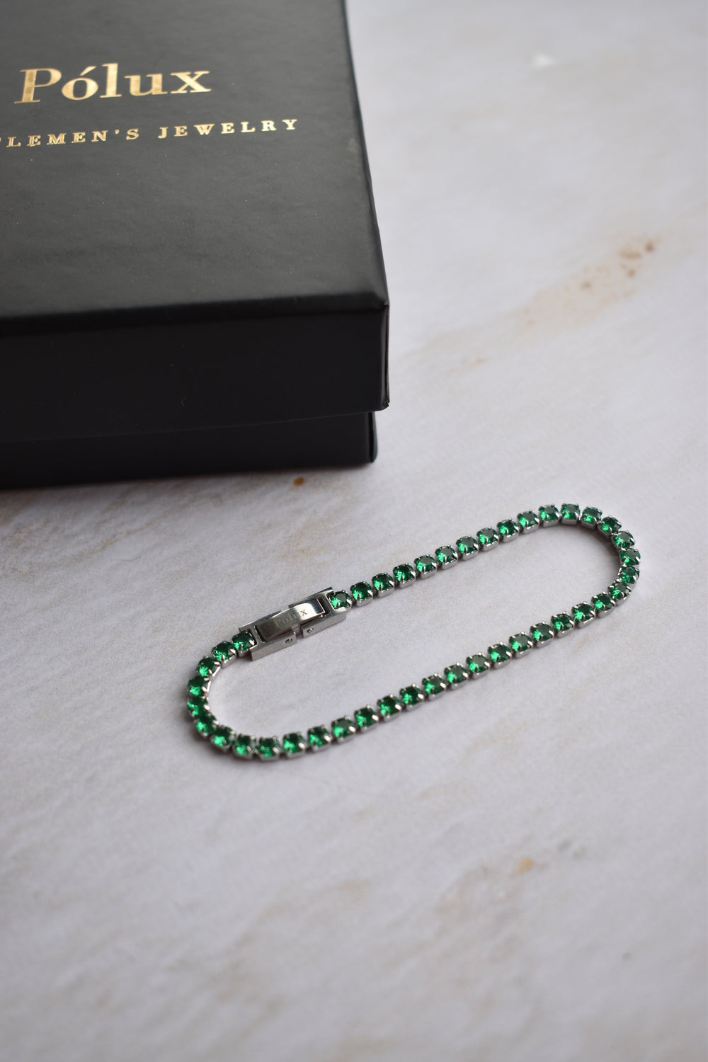 Pulsera tennis Silver Esmeralda