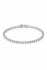 Pulsera tennis plata diamante