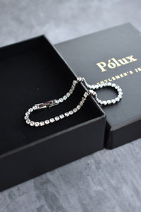 Pulsera tennis plata diamante 1