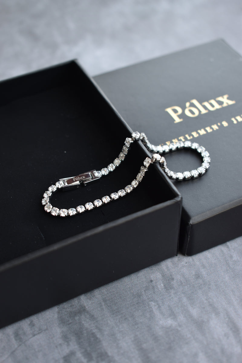 Pulsera tennis plata diamante 1