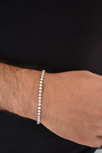 Pulsera tennis plata diamante 3