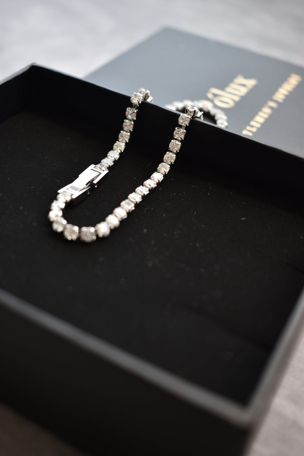 Pulsera tennis plata diamante 5