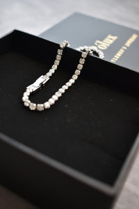 Pulsera tennis plata diamante 5