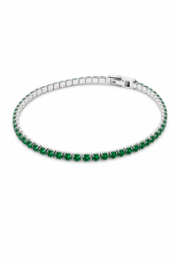Pulsera_tennis_plata_esmeralda