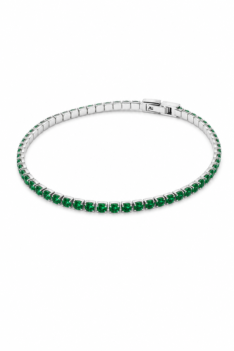 Pulsera_tennis_plata_esmeralda