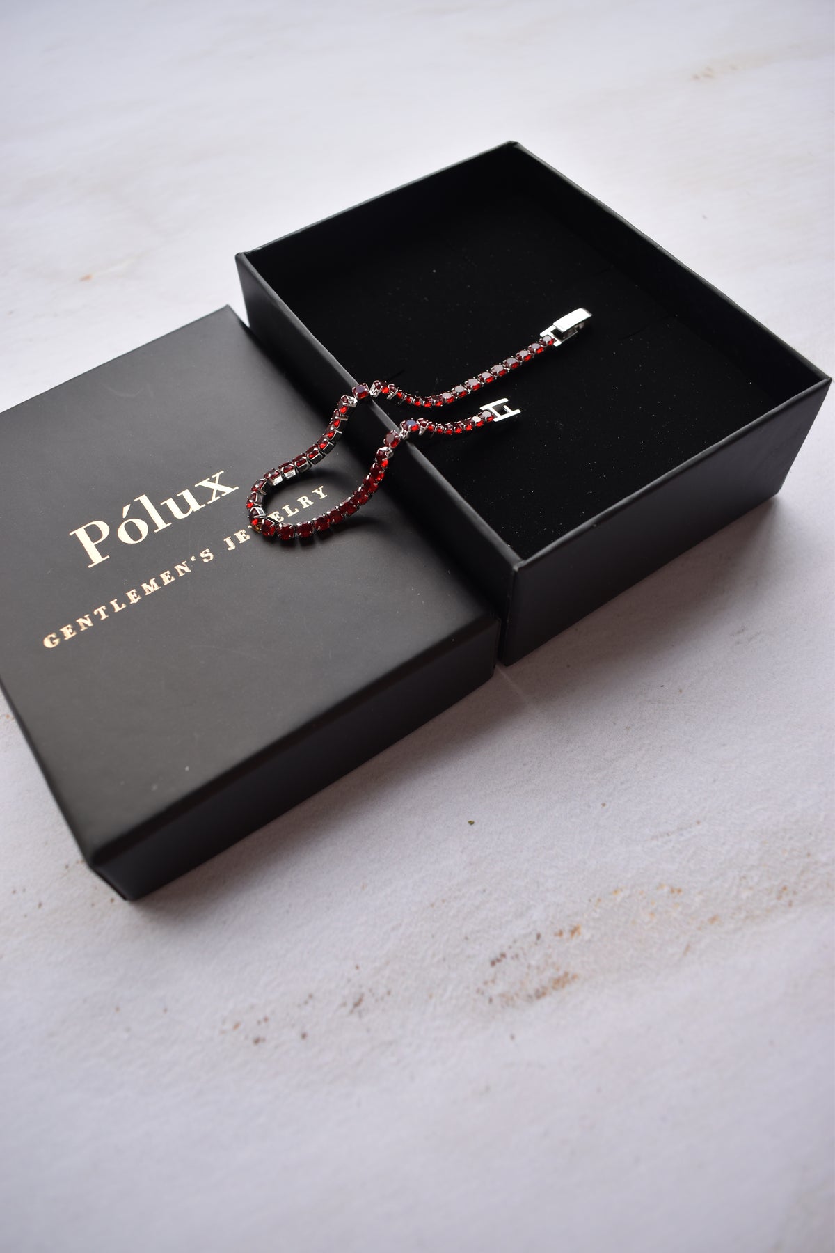 Pulsera tennis Silver Rubíes