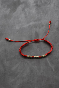 Pulsera Primus Roja| Oro laminado 18 K