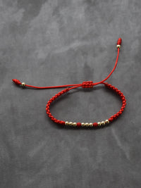 Pulsera Primus Rojo Oro Laminado 18K