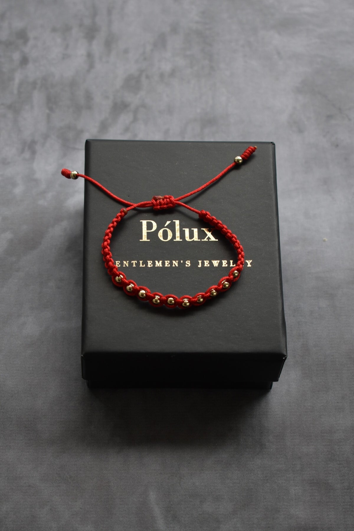 Pulsera Aeternum Roja| Oro laminado 18 K