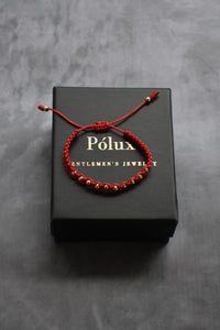 Pulsera Aeternum Roja| Oro laminado 18 K