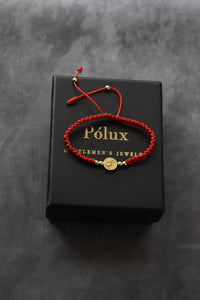 Pulsera Roja San Benito | Oro laminado 18 K - Imperium