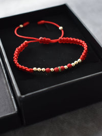 Pulsera Dominus Rojo Oro Laminado 18K