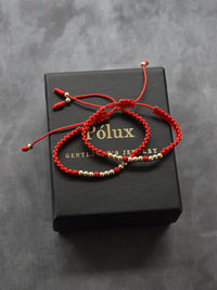 Set Pulseras Primus Parejas Oro Laminado 18K