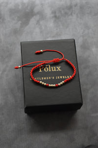 Pulsera Primus Roja| Oro laminado 18 K