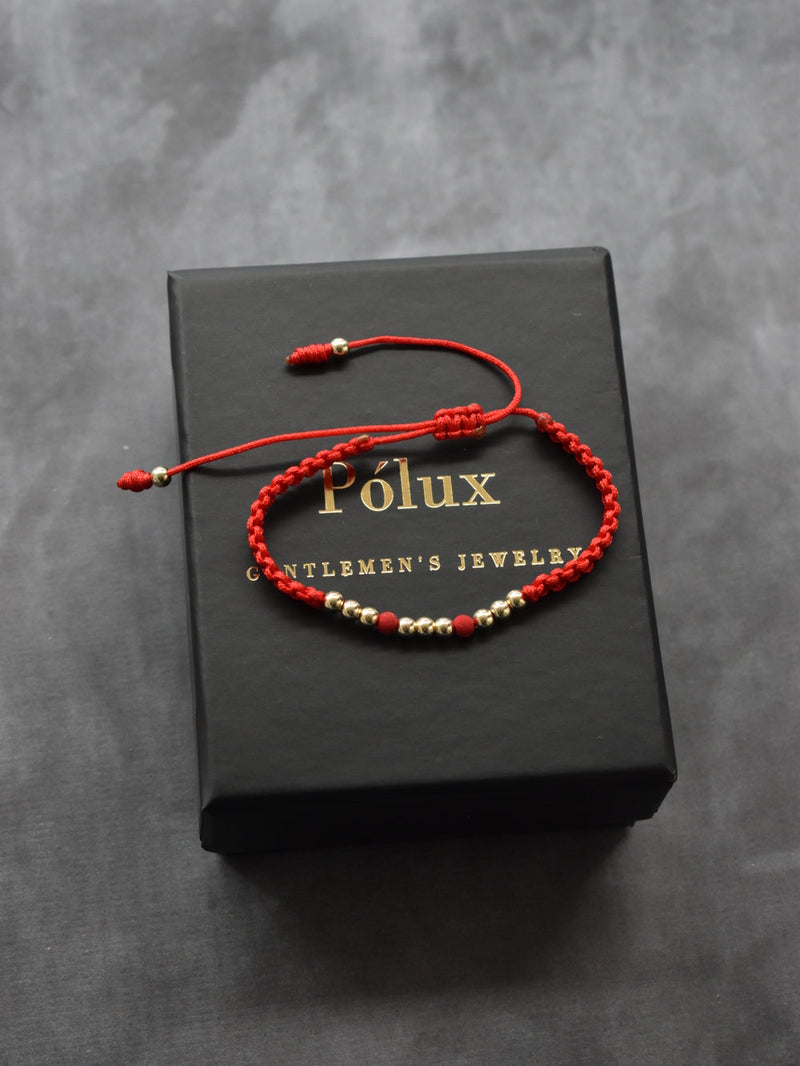 Pulsera Primus Rojo Oro Laminado 18K
