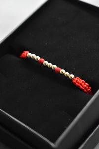 Pulsera Primus Roja| Oro laminado 18 K