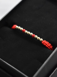 Pulsera Primus Rojo Oro Laminado 18K