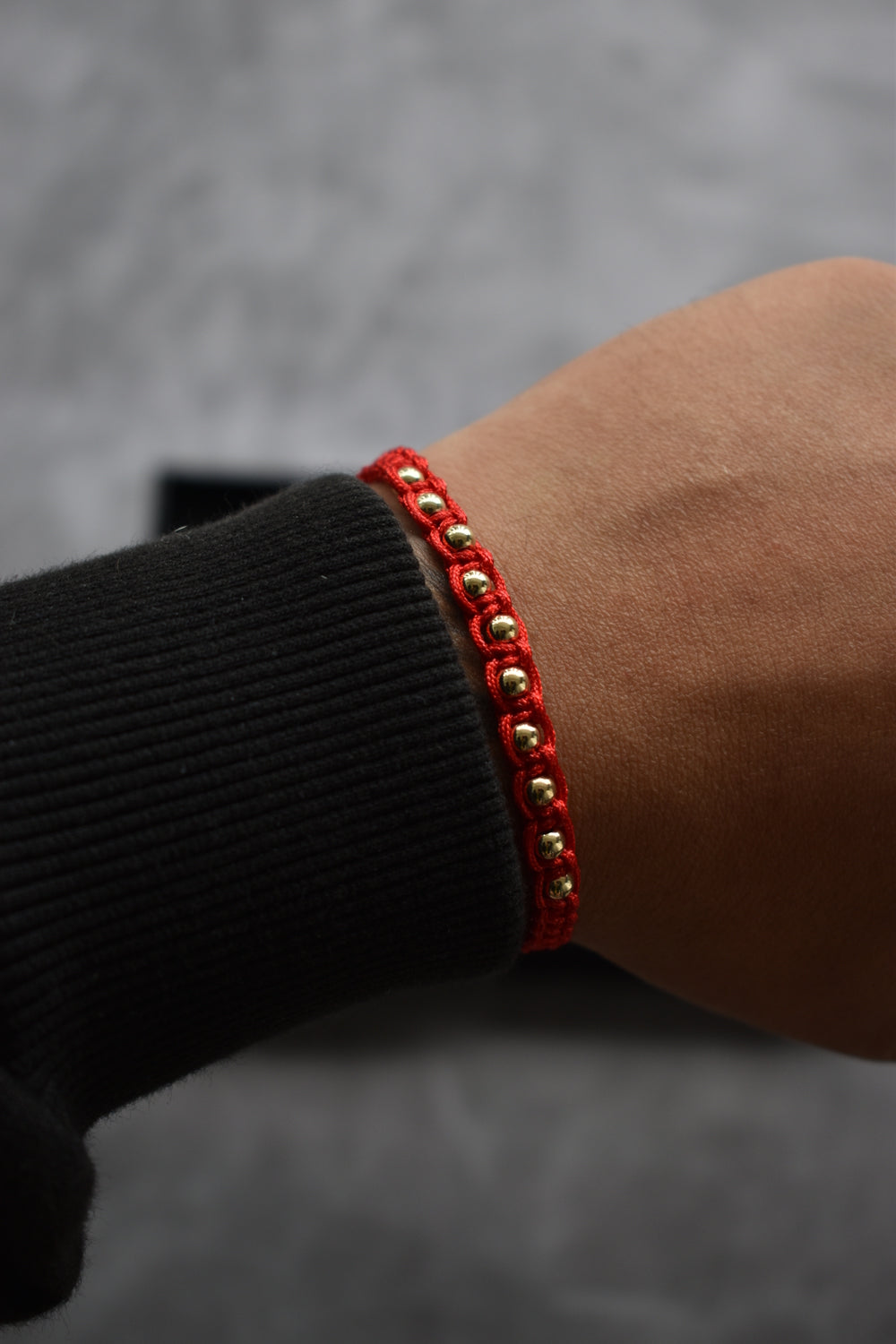 Pulsera Aeternum Roja| Oro laminado 18 K