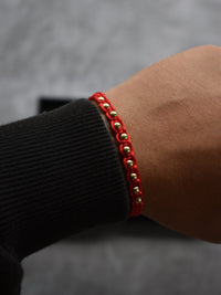 Pulsera Aeternum Rojo Oro Laminado 18K