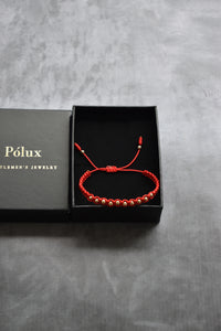 Pulsera Aeternum Roja| Oro laminado 18 K