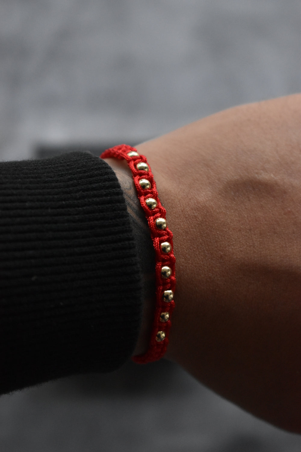 Pulsera Aeternum Roja| Oro laminado 18 K