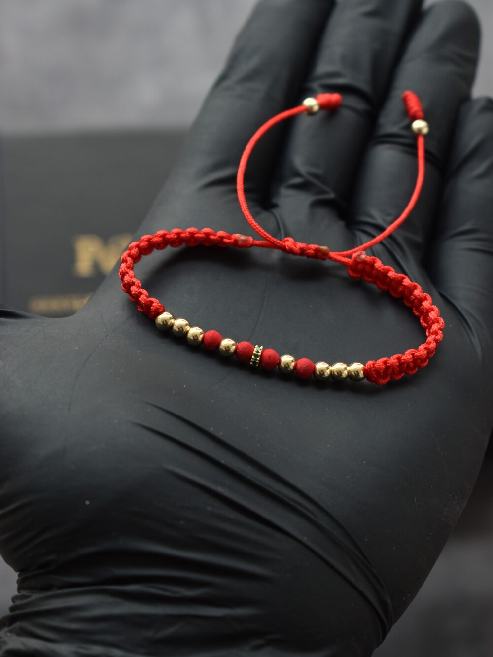 Pulsera Dominus Rojo Oro Laminado 18K