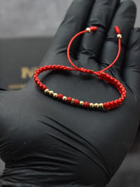 Pulsera Dominus Rojo Oro Laminado 18K