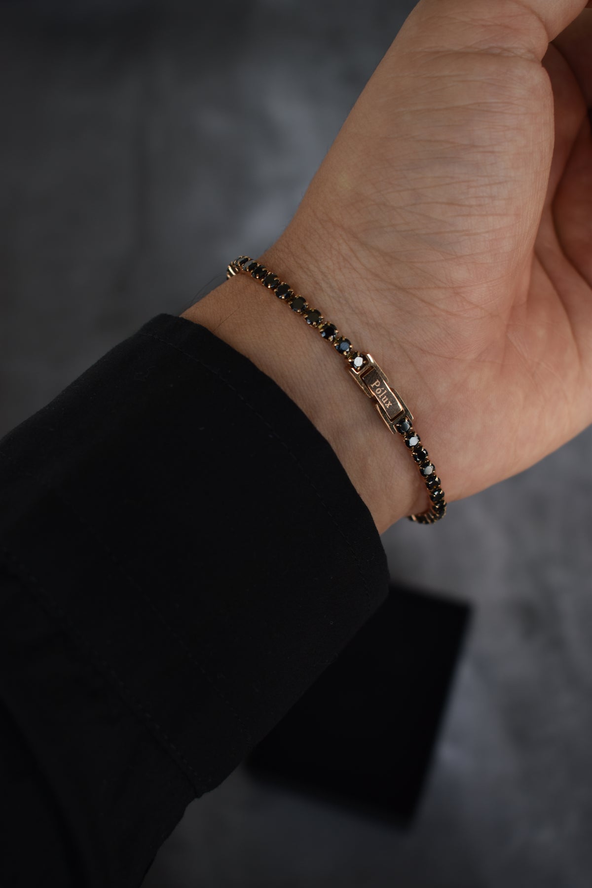 Pulsera tennis Oro rosa Onix