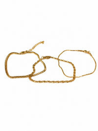 Set x 3 pulseras minimalistas
