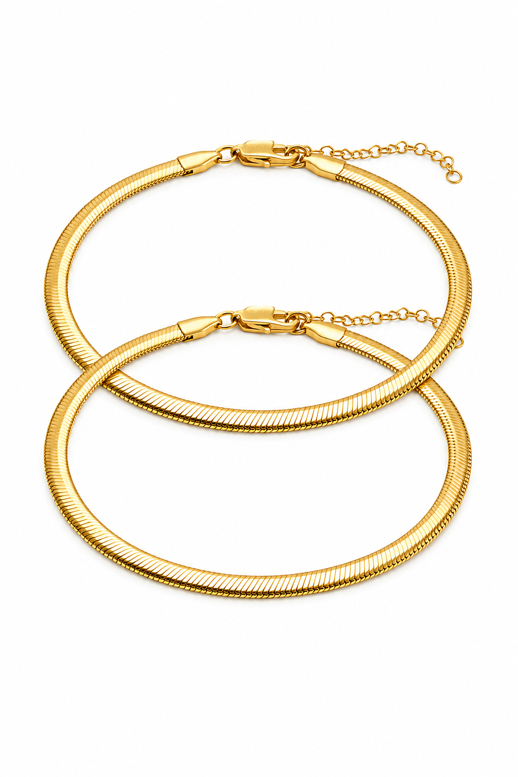 Set pulseras tejido serpiente para parejas