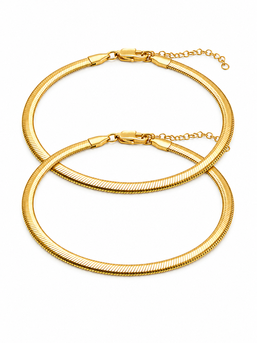 Set Esclavas Tejido Serpiente Parejas