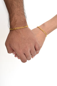 Set pulseras tejido cubano para parejas