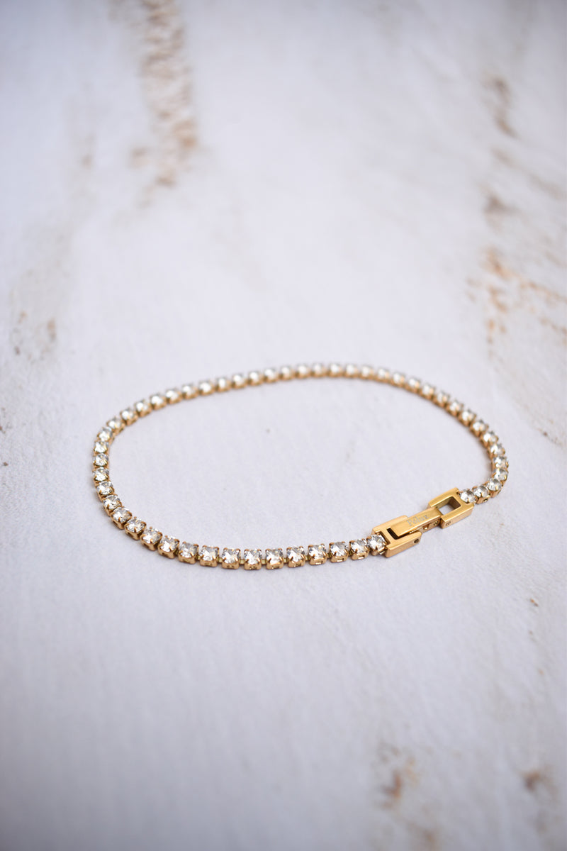 Pulsera tennis Golden Diamante