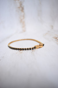 Pulsera tennis Golden Onix