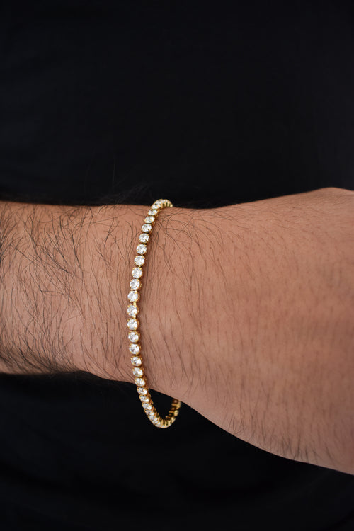Pulsera tennis Golden Diamante