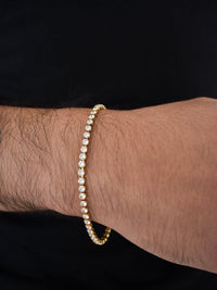 Pulsera Tennis Golden Diamante