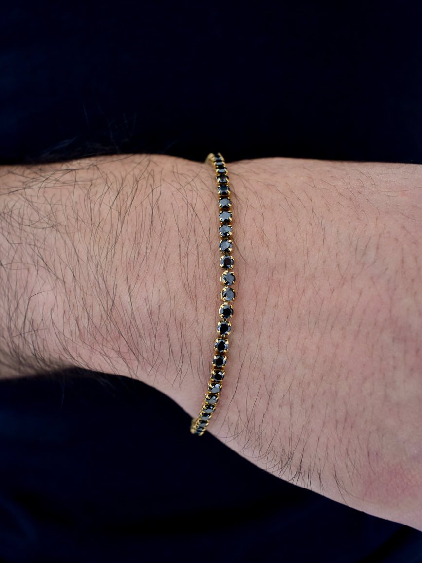 Pulsera Tennis Golden Onix