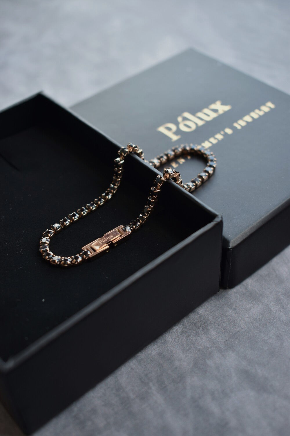 Pulsera tennis Oro rosa Onix