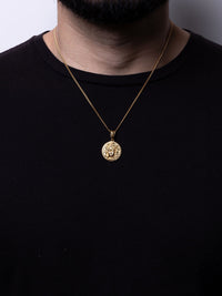 Cadena Cubana 50 cm x 2 mm Dije Medusa| Enchape en Oro 18K