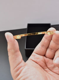 barazalete de oro delgado