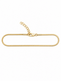 Esclava Tejido Micro Serpiente Enchape Oro 18K