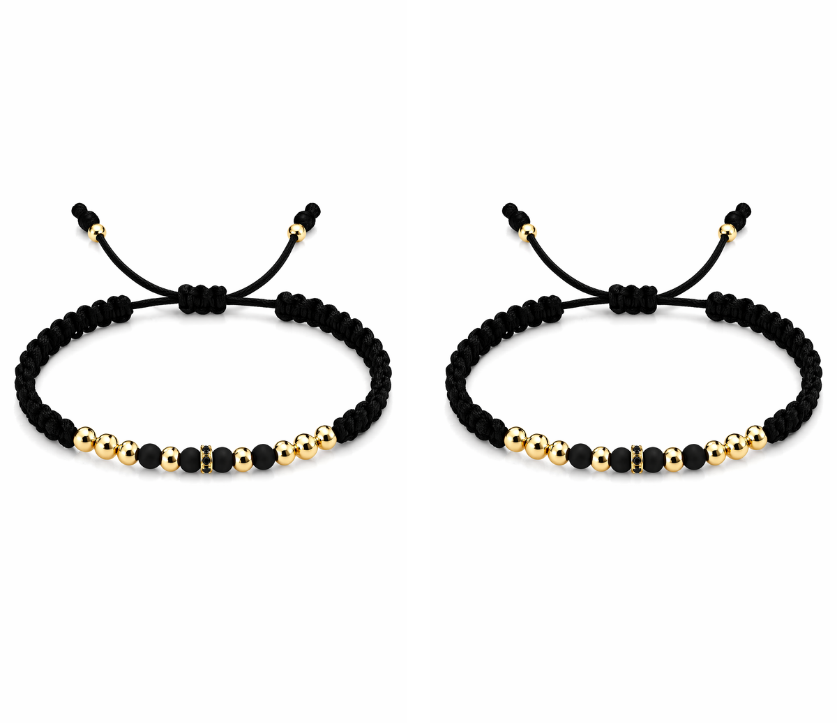 Set Pulseras Dominus Parejas Oro Laminado 18K