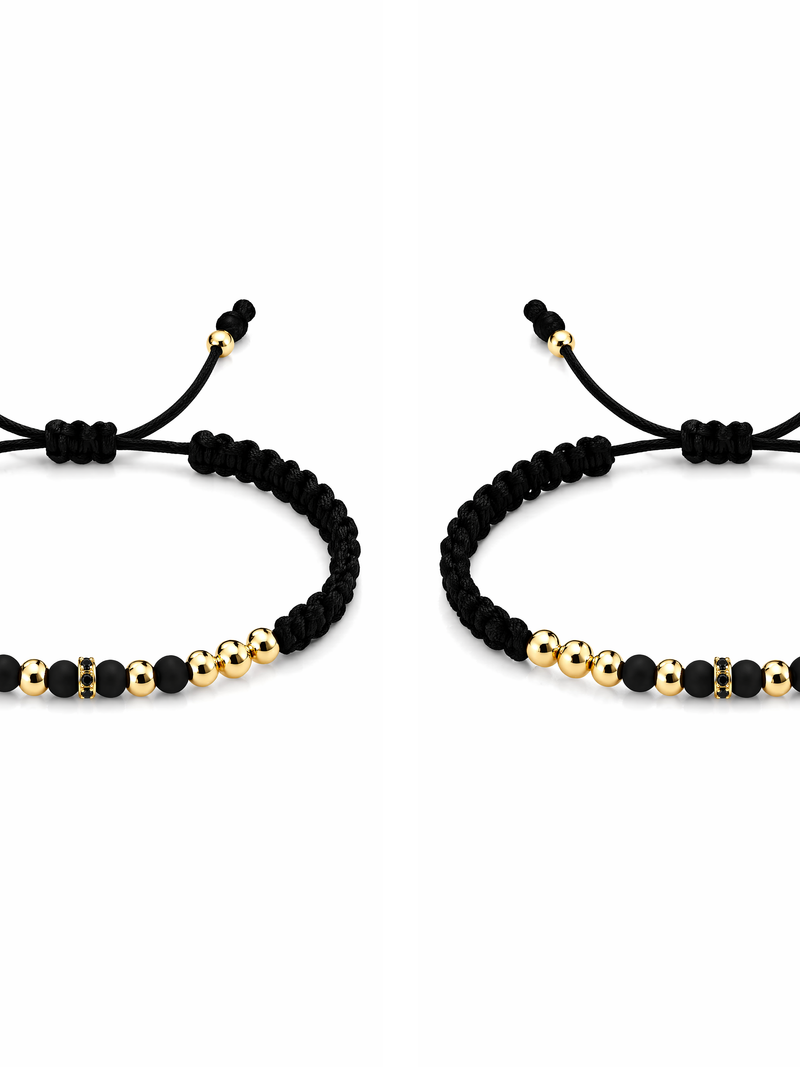 Set Pulseras Dominus Parejas Oro Laminado 18K