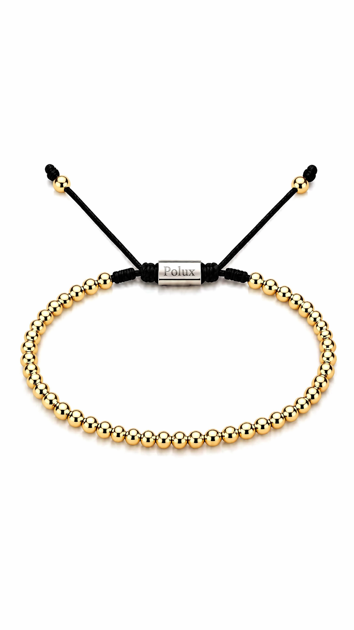 Pulsera de balines unisex hecha de oro laminado