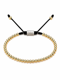 Pulsera Balines 4mm Oro Laminado 18K