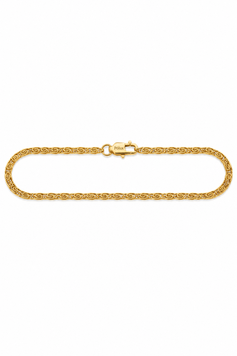 Pulsera minimalista de 2mm para hombre