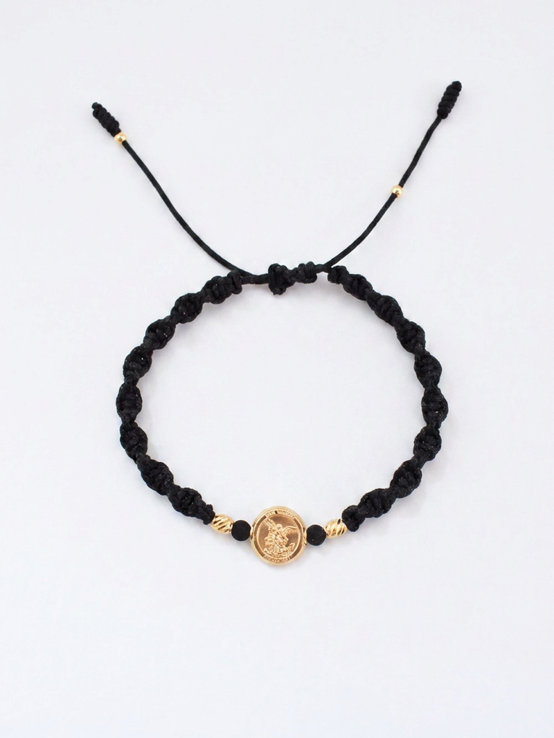 Pulsera San Miguel Arcángel I | Oro Laminado 18K