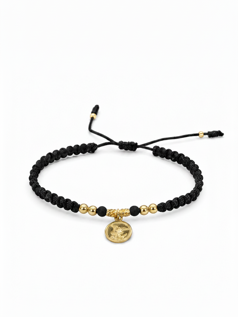Pulsera San Miguel Arcángel Oro Laminado 18K