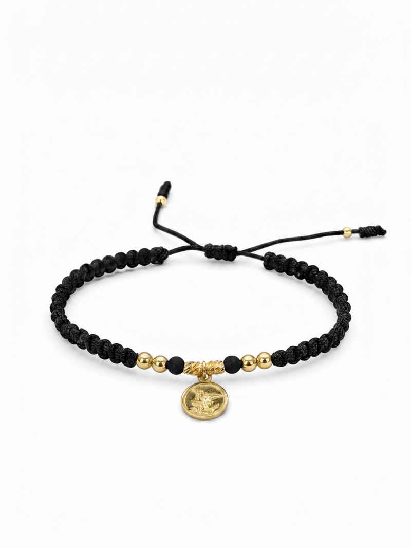 Pulsera San Miguel Arcángel Oro Laminado 18K