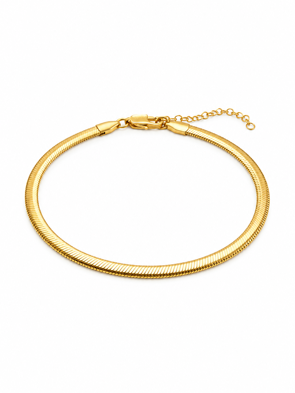 Esclava Tejido Serpiente Enchape Oro 18K